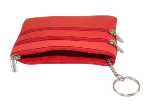 Etui Na Klucze Skórzane Polska Galanteria (PL) Skóra Naturalna Trzy Zamki Na Jeden Komplet Kluczy MULTI K001 12 x 8,5 x 1 [cm]