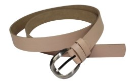 Pasek Damski Skórzany CEZ-MAR (PL) Skóra Licowa EXTRA 30 mm CIELISTY