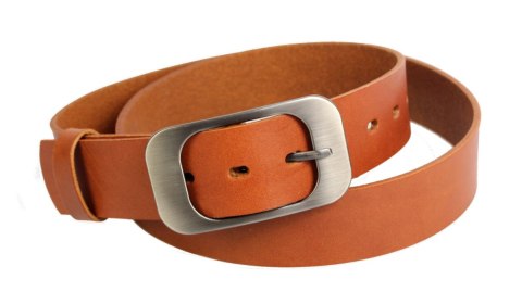 Pasek Damski Skórzany CEZ-MAR (PL) Skóra Naturalna Licowa Gładki 40 mm BRĄZOWY Pasek Damski Skórzany CEZ-MAR (PL) Skóra Naturalna Licowa Gładki 40 mm BRĄZOWY