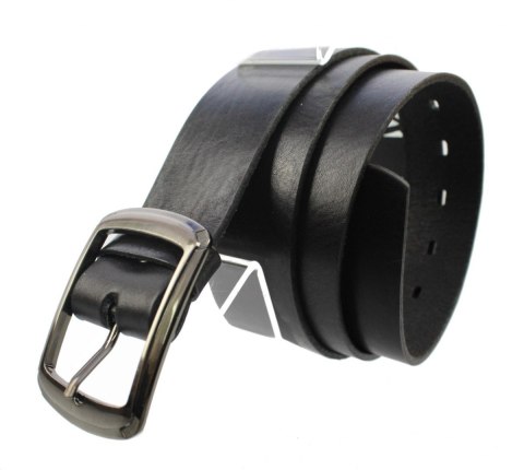 Pasek Damski Skórzany CEZ-MAR (PL) Skóra Naturalna Licowa Gładki 40 mm CZARNY Pasek Damski Skórzany CEZ-MAR (PL) Skóra Naturalna Licowa Gładki 40 mm CZARNY