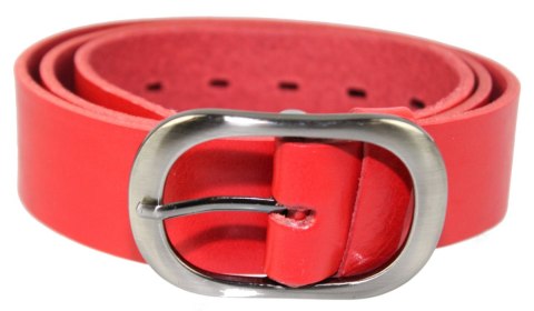 Pasek Damski Skórzany CEZ-MAR (PL) Skóra Naturalna Licowa Gładki 40 mm CZERWONY Pasek Damski Skórzany CEZ-MAR (PL) Skóra Naturalna Licowa Gładki 40 mm CZERWONY