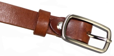 Pasek Damski Skórzany Gładki CezMar (PL) 20 mm Surowa Skóra BRĄZOWY Wąski Pasek Damski Skórzany Gładki CezMar (PL) 20 mm Surowa Skóra BRĄZOWY Wąski
