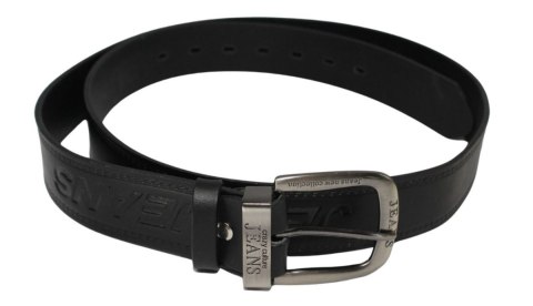 Pasek Skórzany CezMar (PL) Tłoczony Napis "JEANS" Skóra Licowa EXTRA 40 mm Czarny Pasek Skórzany CezMar (PL) Tłoczony Napis "JEANS" Skóra Licowa EXTRA 40 mm Czarny