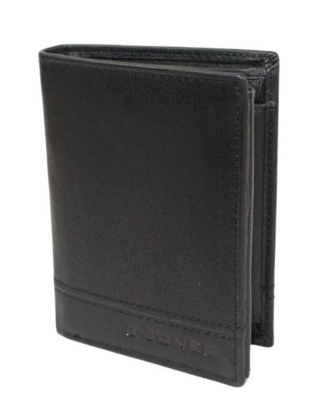 Portfel Męski Jennifer Jones Duży Pionowy Bez Zapięcia Dwa Skrzydełka Skóra Naturalna 5312-1 13 x 9,5 x 3 [cm]