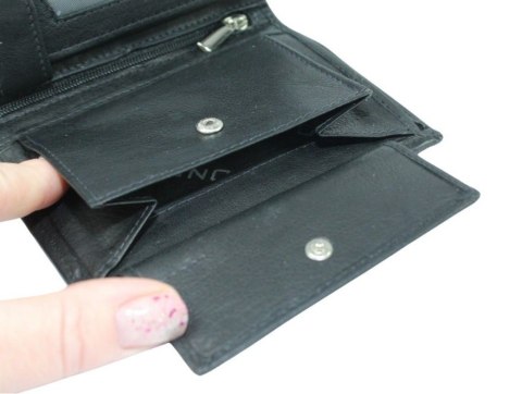 Portfel Męski Jennifer Jones Duży Pionowy Bez Zapięcia Dwa Skrzydełka Skóra Naturalna 5312-1 13 x 9,5 x 3 [cm]