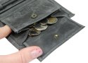 Portfel Męski Skórzany ALWAYS WILD Skóra Licowa Duży Pionowy Dwa Skrzydełka RFID N4-P-CHM 0983 CZARNY 13 x 10 x 2 [cm]