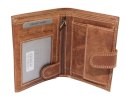 Portfel Męski Skórzany ALWAYS WILD Skóra Licowa Duży Pionowy Z Zapięciem RIFD N4L-CHM 13 x 10 x 2 [cm]
