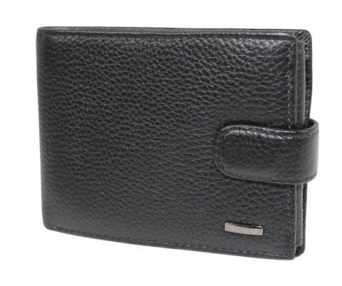 Portfel Męski Skórzany NICOLAS Skóra Licowa Duży Poziomy Z Zapięciem 12 x 10 x 2 [cm]