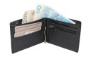 Portfel Męski Skórzany NICOLAS Skóra LicowaPoziomy Jedno Skrzydełko Suwak Na Bilon Sprężyna Na Banknoty 1009 11 x 9 x 2 [cm]