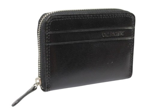 Portfel Skórzany Bułeczka VALENTINI Skóra Licowa Suwak 987 1228 10,5 x 8 x 2 [cm]