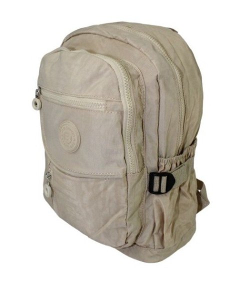 Praktyczny Plecak Materiałowy BAG STREET 2216 ECRU 35 x 26 x 15 cm Praktyczny Plecak Materiałowy BAG STREET 2216 ECRU 35 x 26 x 15 cm
