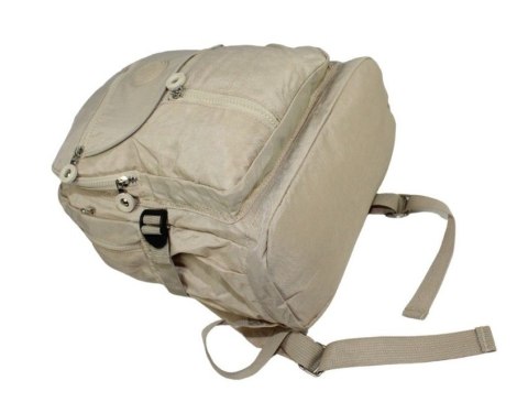 Praktyczny Plecak Materiałowy BAG STREET 2216 ECRU 35 x 26 x 15 cm Praktyczny Plecak Materiałowy BAG STREET 2216 ECRU 35 x 26 x 15 cm