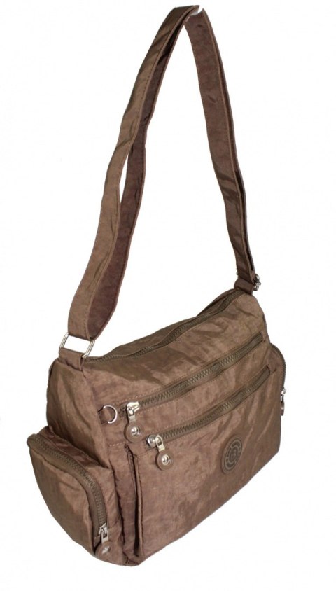 Stylowa Pozioma Torba Średnia Na Ramię Bag Street NR 2228 BRĄZOWY Stylowa Pozioma Torba Średnia Na Ramię Bag Street NR 2228 BRĄZOWY