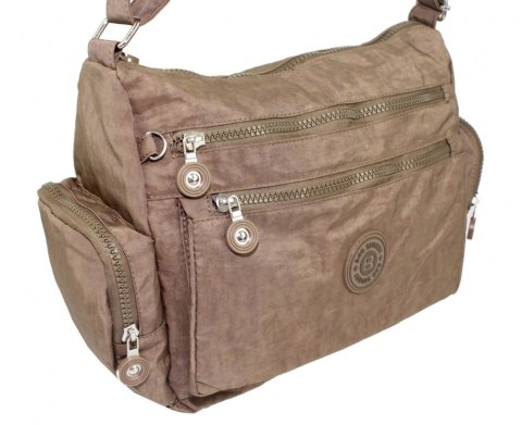 Stylowa Pozioma Torba Średnia Na Ramię Bag Street NR 2228 BRĄZOWY Stylowa Pozioma Torba Średnia Na Ramię Bag Street NR 2228 BRĄZOWY