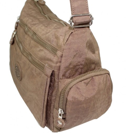 Stylowa Pozioma Torba Średnia Na Ramię Bag Street NR 2228 BRĄZOWY Stylowa Pozioma Torba Średnia Na Ramię Bag Street NR 2228 BRĄZOWY