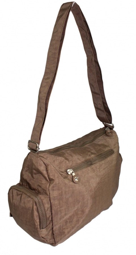 Stylowa Pozioma Torba Średnia Na Ramię Bag Street NR 2228 BRĄZOWY Stylowa Pozioma Torba Średnia Na Ramię Bag Street NR 2228 BRĄZOWY