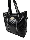 Torebka Damska Materiałowa Peterson PTN RSPV 003 CZARNA Na Suwak 40 x 41 x 15 [cm]