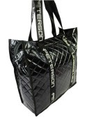 Torebka Damska Materiałowa Peterson PTN RSPV 003 CZARNA Na Suwak 40 x 41 x 15 [cm]