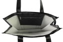 Torebka Damska Materiałowa Peterson PTN RSPV 003 CZARNA Na Suwak 40 x 41 x 15 [cm]