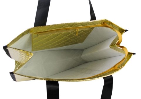 Torebka Damska Materiałowa Peterson PTN RSPV 003 SREBRNA Na Suwak 40 x 41 x 15 [cm]