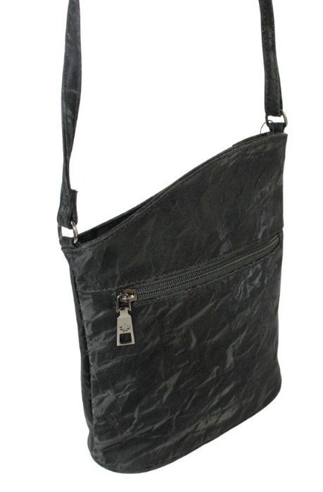 Torebka Jennifer Jones Listonoszka Skóra Włoska JJ3148 CZARNY 20 x 23 x 7 [cm]