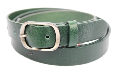 Pasek Damski Skórzany PAS-MAX (PL) Skóra Licowa EXTRA Gładki 30 mm CIEMNY ZIELONY K111 Pasek Damski Skórzany PAS-MAX (PL) Skóra Licowa EXTRA Gładki 30 mm CIEMNY ZIELONY K111