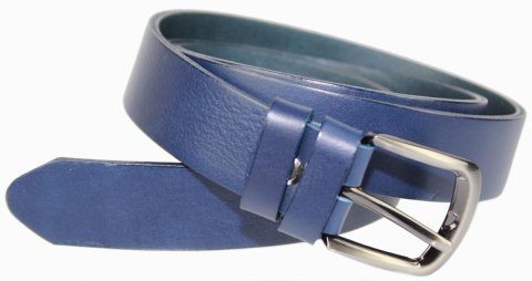 Pasek Damski Skórzany PAS-MAX (PL) Skóra Licowa EXTRA Gładki 30 mm GRANATOWY k82 Pasek Damski Skórzany PAS-MAX (PL) Skóra Licowa EXTRA Gładki 30 mm GRANATOWY k82