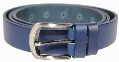 Pasek Damski Skórzany PAS-MAX (PL) Skóra Licowa EXTRA Gładki 30 mm GRANATOWY k82 Pasek Damski Skórzany PAS-MAX (PL) Skóra Licowa EXTRA Gładki 30 mm GRANATOWY k82