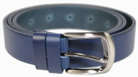 Pasek Damski Skórzany PAS-MAX (PL) Skóra Licowa EXTRA Gładki 30 mm GRANATOWY k82 Pasek Damski Skórzany PAS-MAX (PL) Skóra Licowa EXTRA Gładki 30 mm GRANATOWY k82