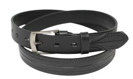 Pasek Skórzany CezMar (PL) TŁOCZONY 30 mm Skóra Naturalna CZARNY