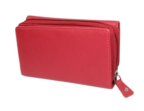 Portfel Damski Skórzany Money Maker 14cm Suwak I Klapka Skóra Naturalna 521B 14,5 x 9 x 3,5 [cm]