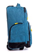 Solidna Poręczna Torba Podróżna Na kółkach Do Samolotu WIZZAIR RGL PL19 CZARNA 40 x 30 x 20 [cm]