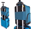 Solidna Poręczna Torba Podróżna Na kółkach Do Samolotu WIZZAIR RGL PL19 CZARNA 40 x 30 x 20 [cm]