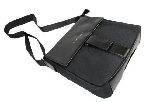 Torebka Torba JENNIFER JONES Listonoszka Czarna Materiał 2130 28 x 26 x 9 [cm]