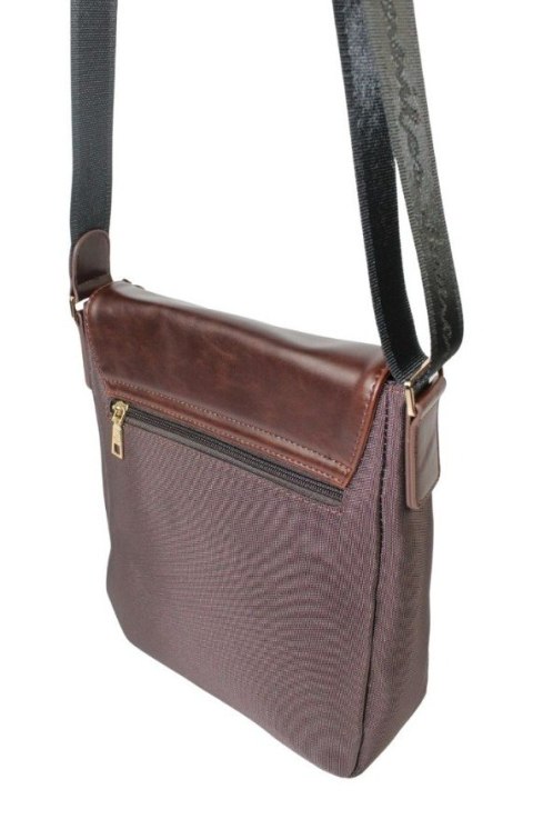 Torebka Torba JENNIFER JONES Listonoszka Czekoladowa Materiał 2130 28 x 26 x 9 [cm]