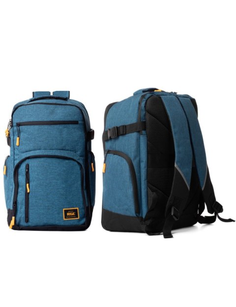 Wytrzymały Plecak Podróżny RGL PL01 CZARNY 40 x 30 x 20 [cm] 24 Litry do samolotu WIZZAIR