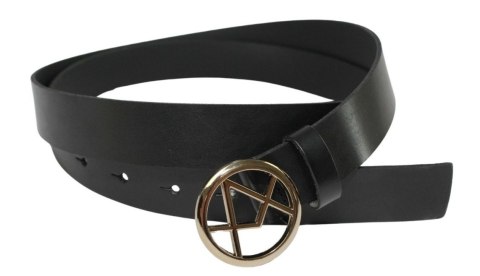 Pasek Damski Skórzany Arucce (PL) Skóra Licowa EXTRA 30 mm CZARNY Złota Ozdobna Klamra Pasek Damski Skórzany Arucce (PL) Skóra Licowa EXTRA 30 mm CZARNY Złota Ozdobna Klamra