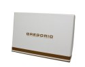 Portfel Damski Skórzany GREGORIO 14 cm Klamra i Klapka Skóra Naturalna FRZ-108 NIEBIESKI Z CZERWONYM 14 x 9 x 3,5 [cm]