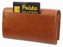Portfel Damski Z.RICARDO (PL) Długi Z Klapką I Klamrą Wewnątrz Skóra Naturalna Licowa ZR036