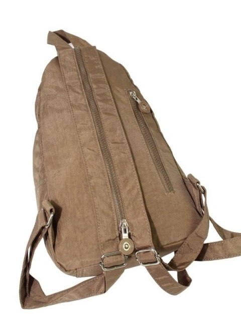 Praktyczny Plecak Materiałowy Kresz Wodoodporny BAG STREET 2257 BRĄZOWY 35 x 21 x 12 [cm]