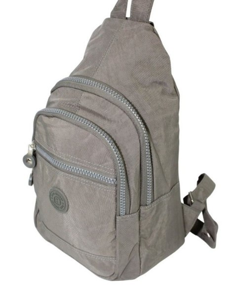 Praktyczny Plecak Materiałowy Kresz Wodoodporny BAG STREET 2257 SZARY 35 x 21 x 12 [cm]