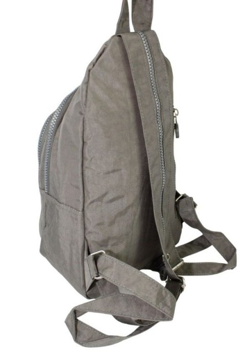 Praktyczny Plecak Materiałowy Kresz Wodoodporny BAG STREET 2257 SZARY 35 x 21 x 12 [cm]