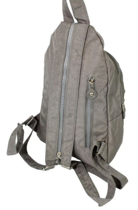 Praktyczny Plecak Materiałowy Kresz Wodoodporny BAG STREET 2257 SZARY 35 x 21 x 12 [cm]