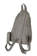 Praktyczny Plecak Materiałowy Kresz Wodoodporny BAG STREET 2257 SZARY 35 x 21 x 12 [cm]