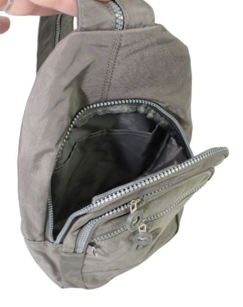 Praktyczny Plecak Materiałowy Kresz Wodoodporny BAG STREET 2257 SZARY 35 x 21 x 12 [cm]