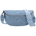 Saszetka Na Pas Biodrówka Superlekka Kompaktowa Nerka Jennifer Jones Na Spacery, Podróże BŁĘKITNA 3150 26 x 14 x 6 [cm] 