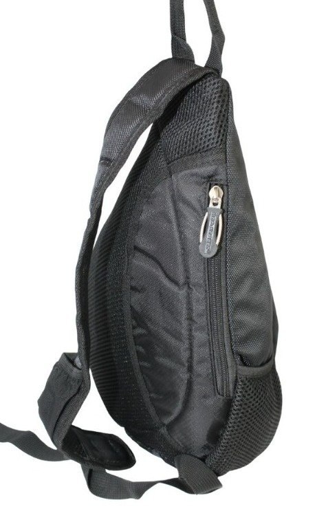 Sportowy Plecak Na Jedno Ramię BAG STREET Praktyczny I Wygodny CZARNY 4388 35 x 25 x 7 [cm]