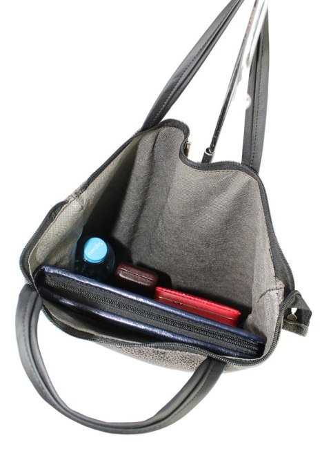 Torebka Na Zakupy Antoszczyk (PL) MARTA Ze Skóry Włoskiej Model Duży 41 x 38 x 8 [cm] CIEMNY ZIELONY 