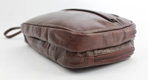 Ekskluzywna Saszetka Premium Męska Skórzana El Forrest MB24 23 Skóra Naturalna Bydlęca CZEKOLADOWA 24 x 16 x 6 [cm]