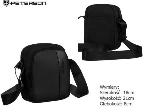Elegancka I Stylowa Torba/Saszetka Średnia Na Ramię Peterson PTN 6201 21 x 17 x 7 [cm]